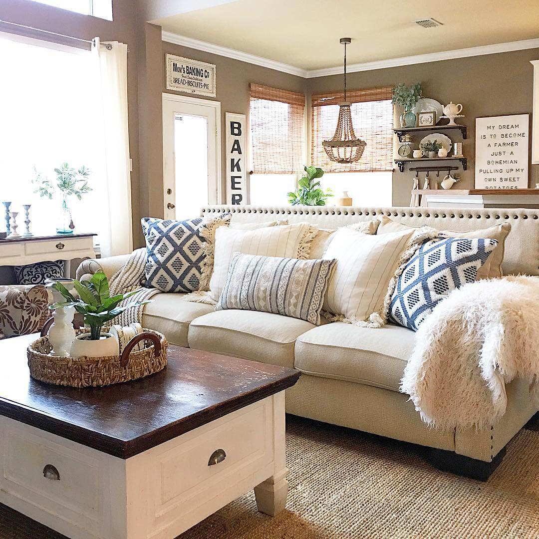 Our Favorite Country Cottage Living Room Look