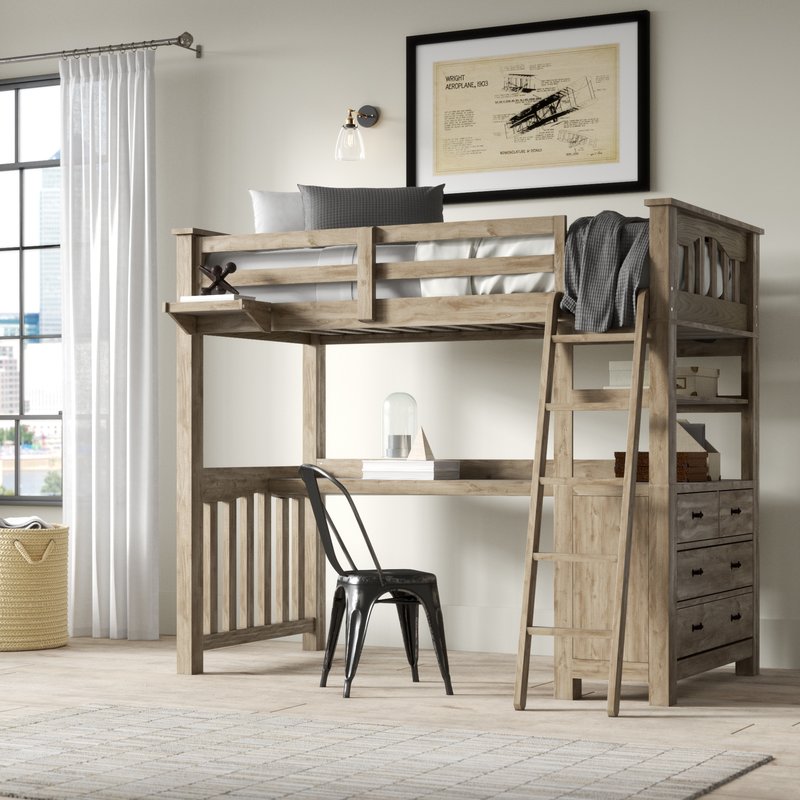 Timberville Loft Bed With Desk