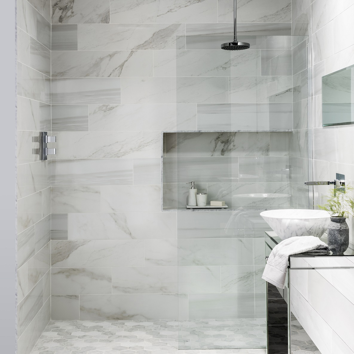 Legato faux marble tiles