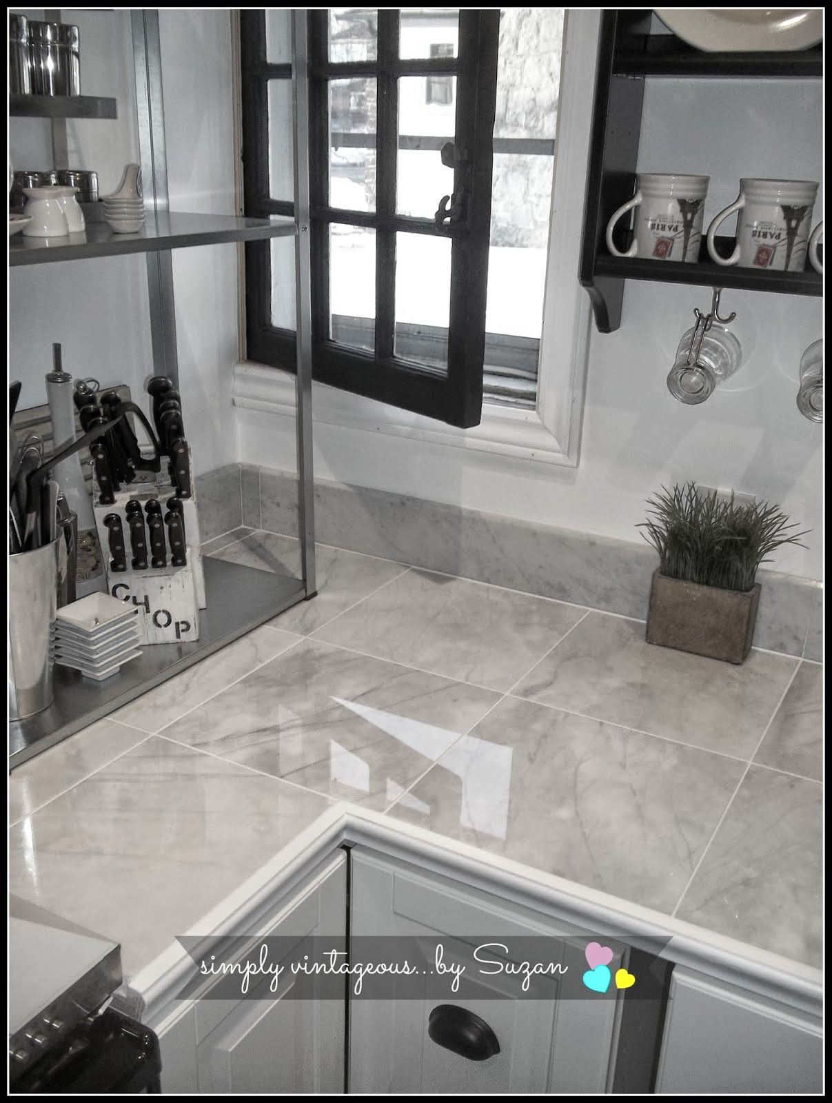 marble tile countertops