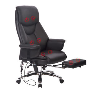 Image is loading New-Executive-Office-Massage-Chair -Vibrating-Ergonomic-Computer-