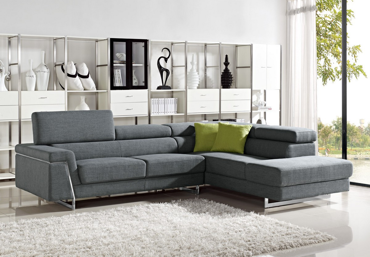 Modern Grey Sectional Sofa
