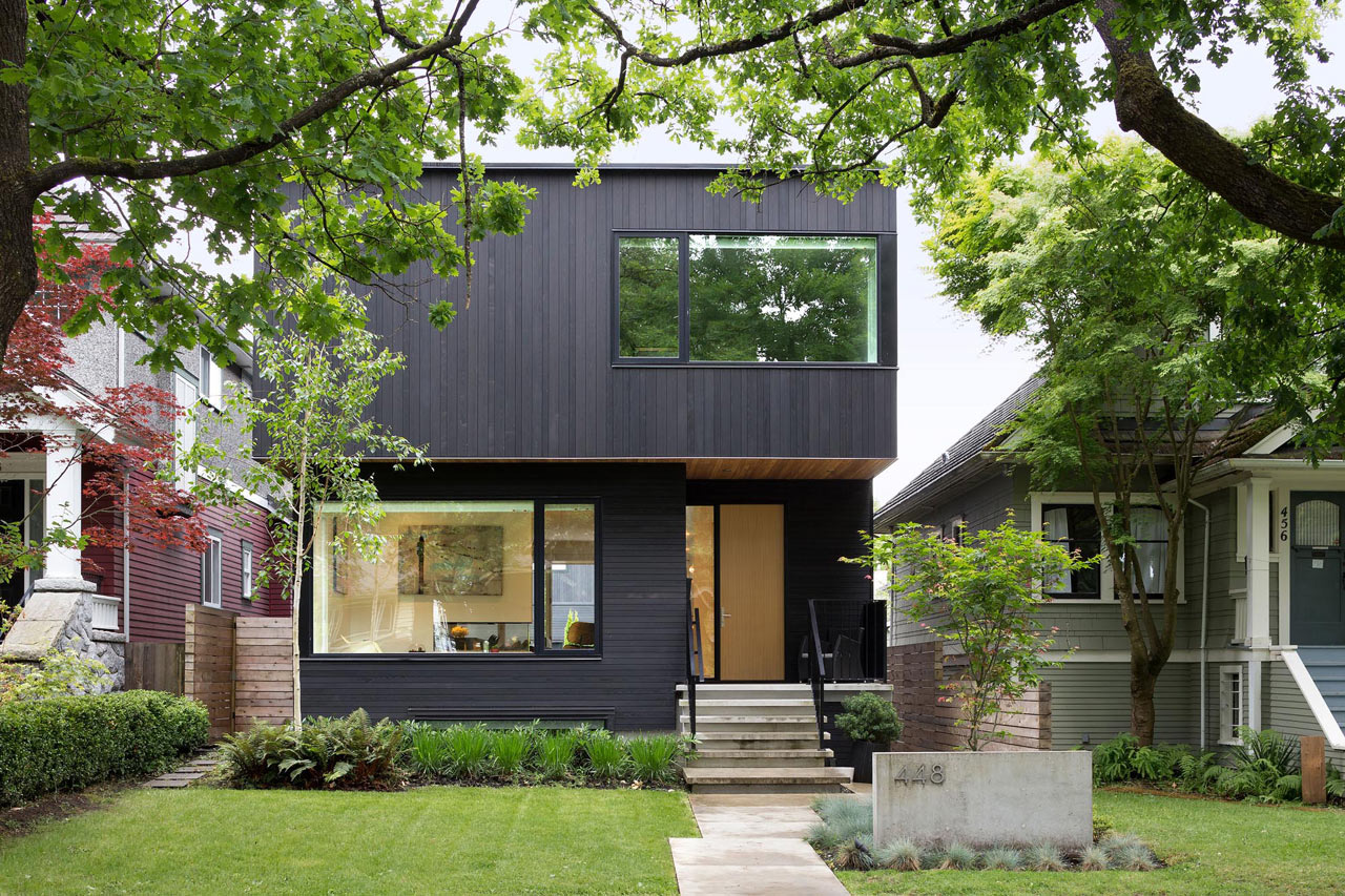 A Modern Vancouver House Clad in Black Cedar