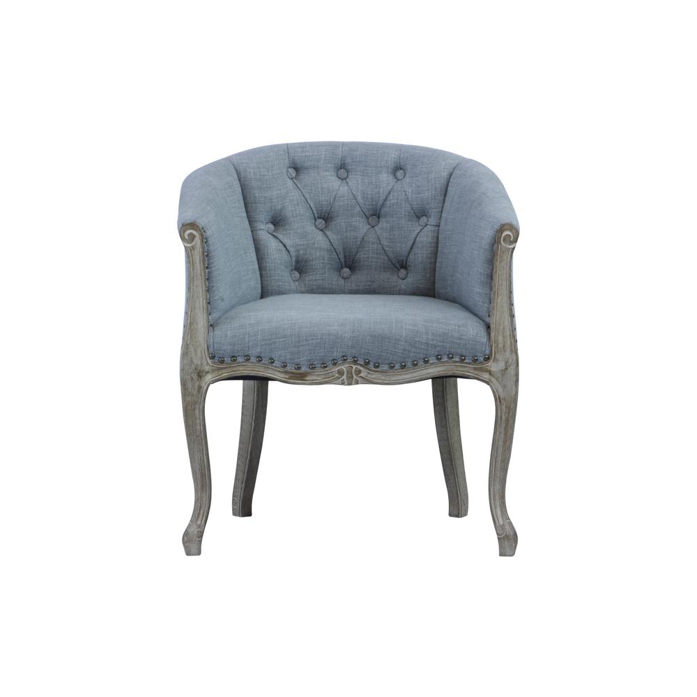 Lux Home Jocelyn Upholstered Grey Occasional Chair