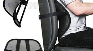 Image is loading Cool-Vent-Cushion-Mesh-Back-Lumbar-Support-New-