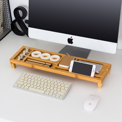 MoeTron Creative Desk Organizer Office Stationery Holder Bamboo Desk Pen  Holder Multifunction Box For Office Desk Accessories