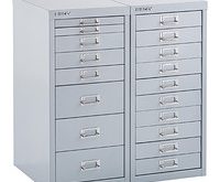 Bisley Silver 8- & 10-Drawer Collection Cabinets