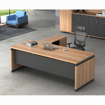 Latest modern l-shape executive wooden office tables design