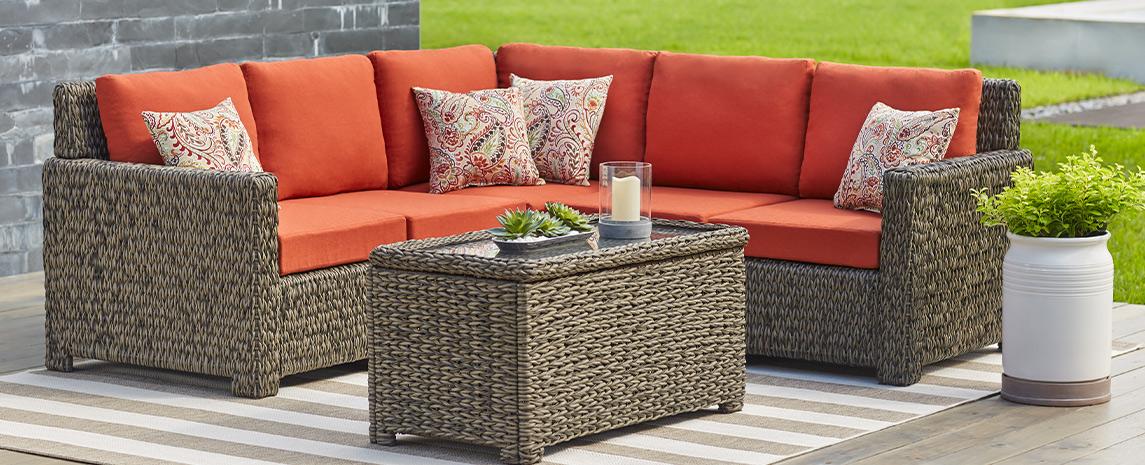 Transitional Outdoor Lounge Patio Furniture