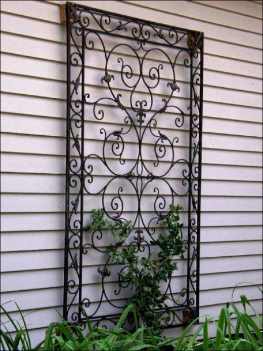 Outdoor Wall Art for the Garden - decorative wrought iron