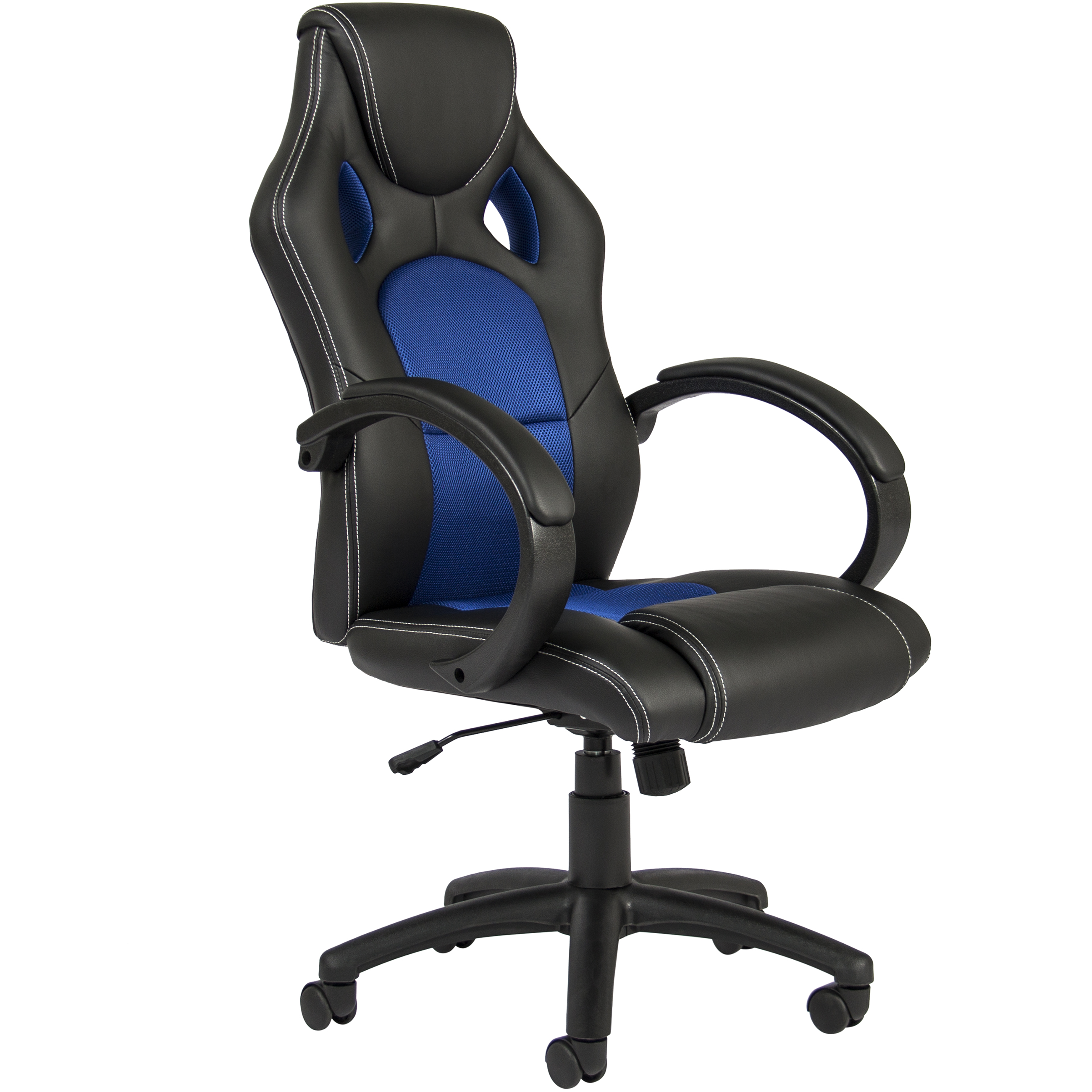 Executive PU Leather Ergonomic Office Chair with Swivel Lift, Black -  Traveller Location