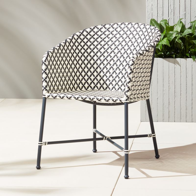 brava dining-lounge grey wicker chair