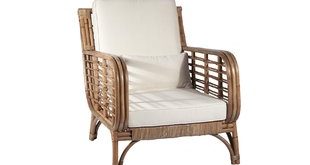 Square Back Rattan Chair
