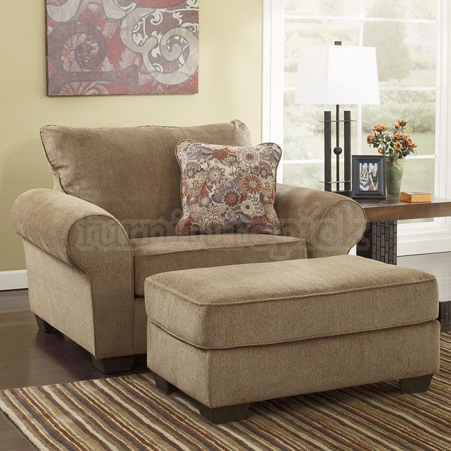 My Comfy Reading Chair & Ottoman. Galand Umber from Ashley