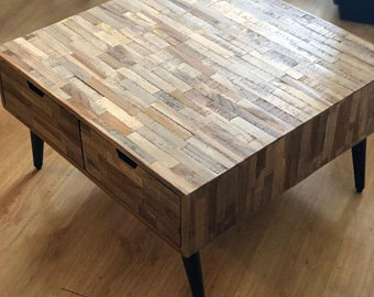 Reclaimed wood coffee table | Etsy