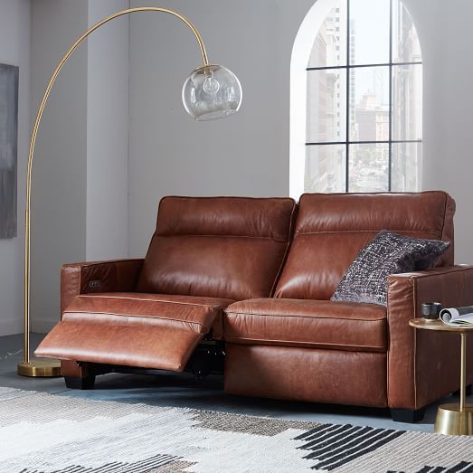 Henry® Leather Power Recliner Sofa - Tobacco | west elm