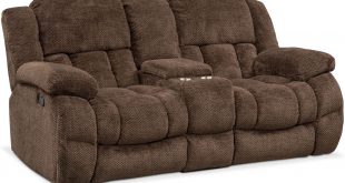 Living Room Furniture - Turbo Reclining Loveseat with Console