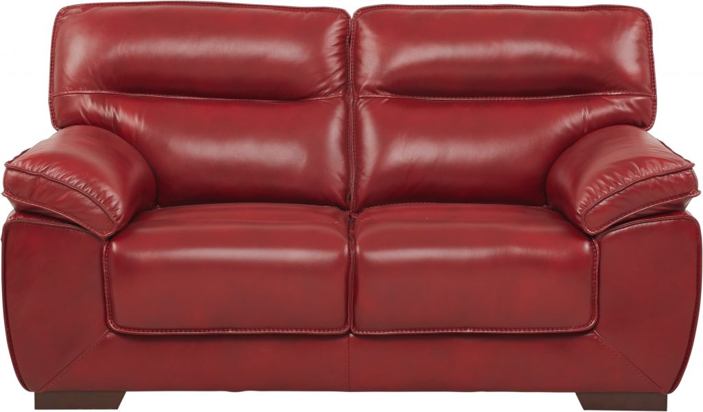 red leather loveseat        <h3 class=