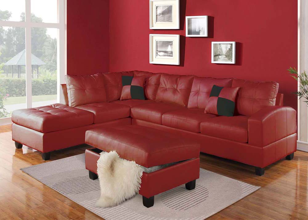 Red Sectional Sofa. images/products/51185.jpg