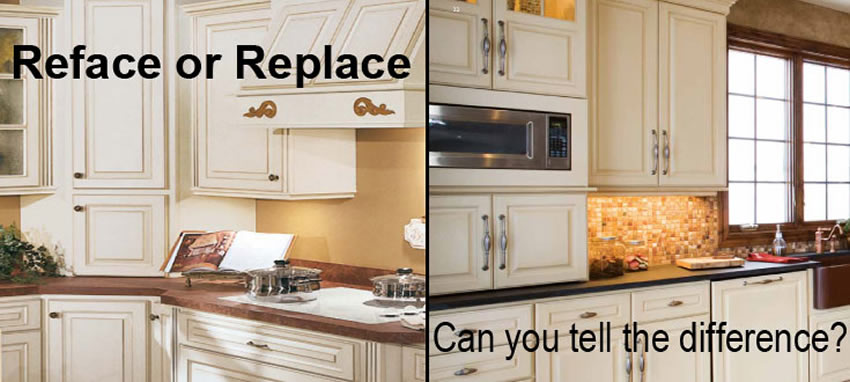 reface or replace kitchen cabinets