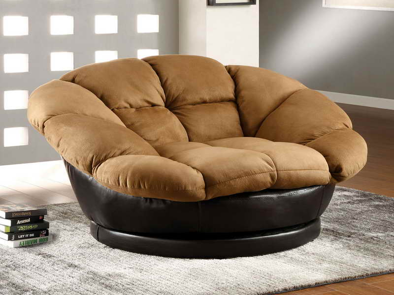 Image of: Oversized Living Room Chair Round