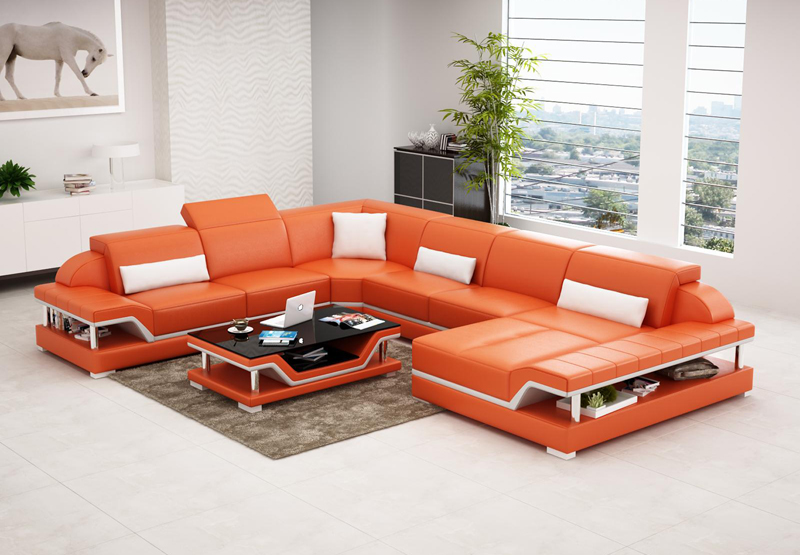 2016 new design modern sectional corner sofa sets G8004
