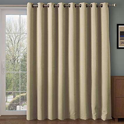 Rose Home Fashion RHF Wide Thermal Blackout-Patio Door Curtain, Sliding  Door Curtains,
