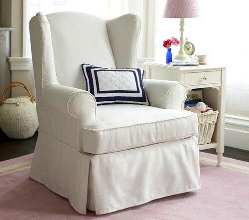 Download wingback chair slipcovers white