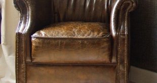 Vintage leather club chair 5