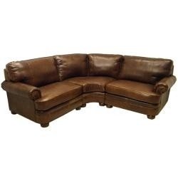 Small leather sectional sofa 1