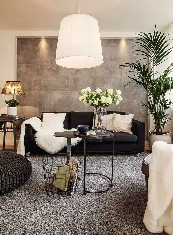 48 Black and White Living Room Ideas | 3. Interior design and space | Living  room decor, Living room white, Living room interior