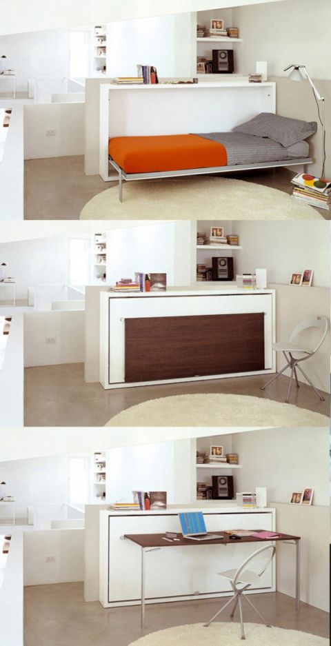 Resource Furniture poppi desk - multifunctional furniture, space-saving  furniture, minimalist living space, small space design, minimalism