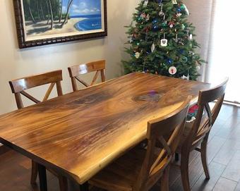 Acacia solid Wood Dining Table