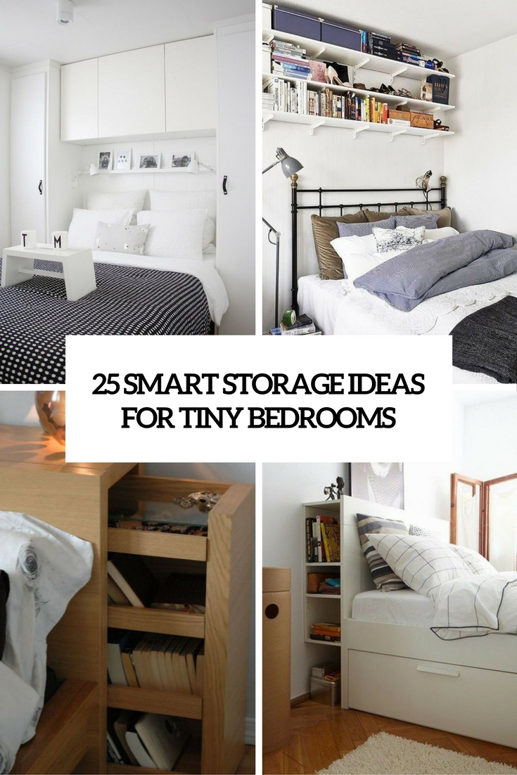 smart storage ideas for tiny bedrooms cover