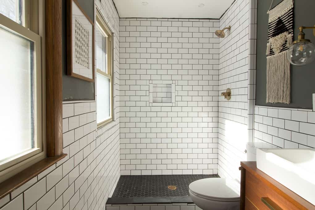 Modern Bathroom with Subway Tile