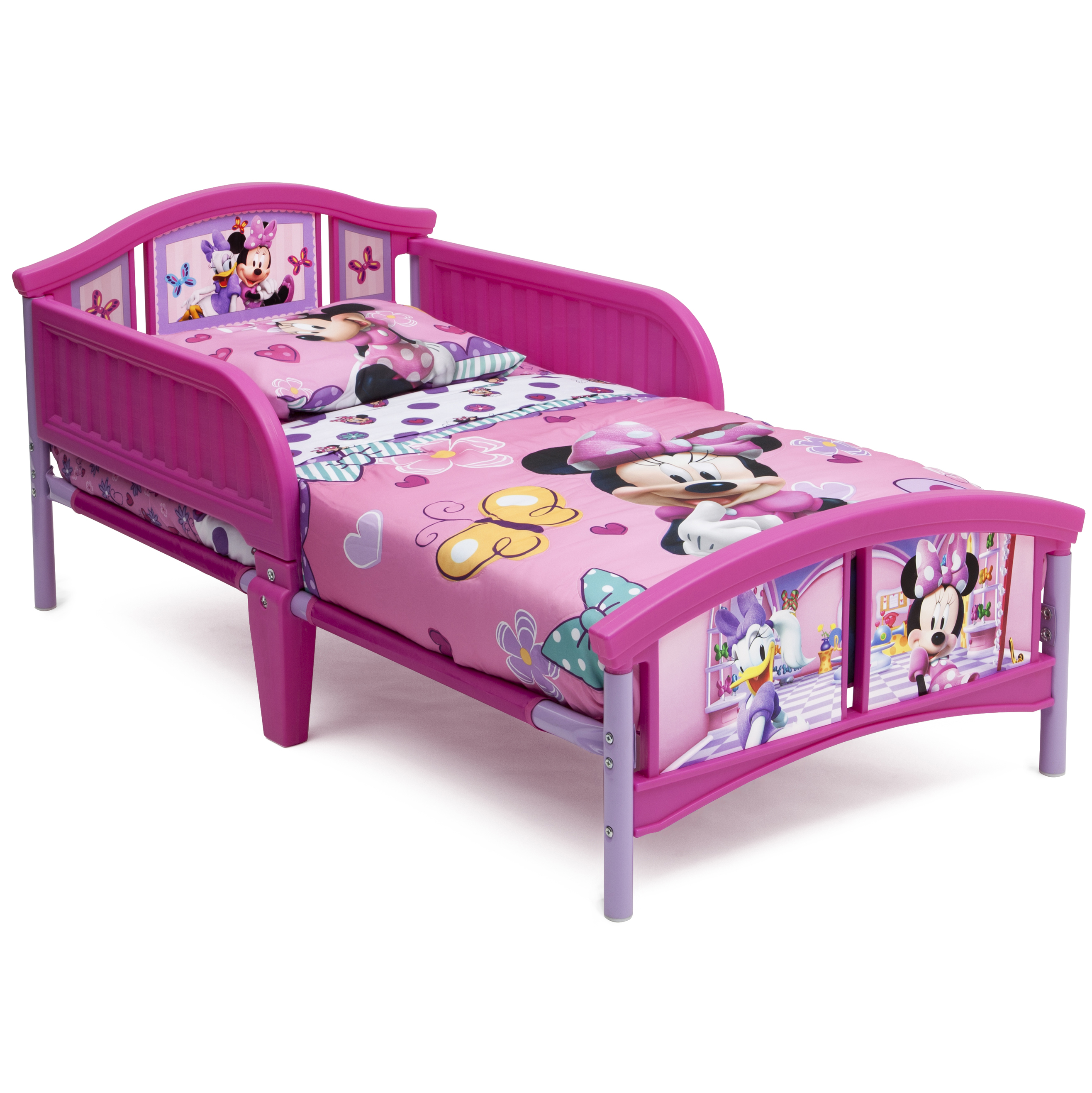 Delta Children Disney Minnie Mouse Plastic Toddler Bed, Pink - Traveller Location