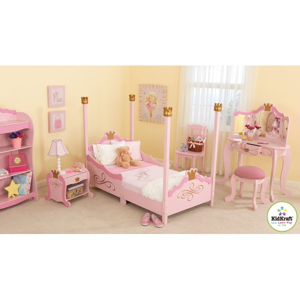 KidKraft Princess Toddler Four Poster Configurable Bedroom Set & Reviews |  Wayfair