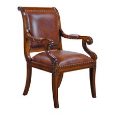 NDRAC054L, Niagara Furniture, Regency Mahogany and Leather Arm Chair