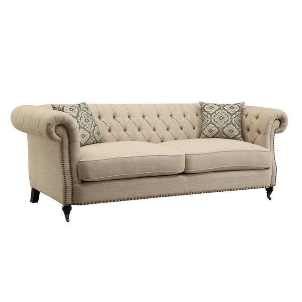 Shop Beige Traditional Sofa/ Loveseat - Free Shipping Today - Overstock -  12529386