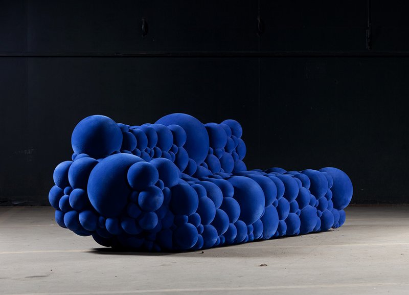 these furniture series that inspired by mutation of cells. The shape  composed by spheres in various of size, creating a unique design for your  interior.