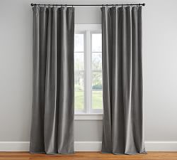 Velvet Twill Curtain - Flagstone