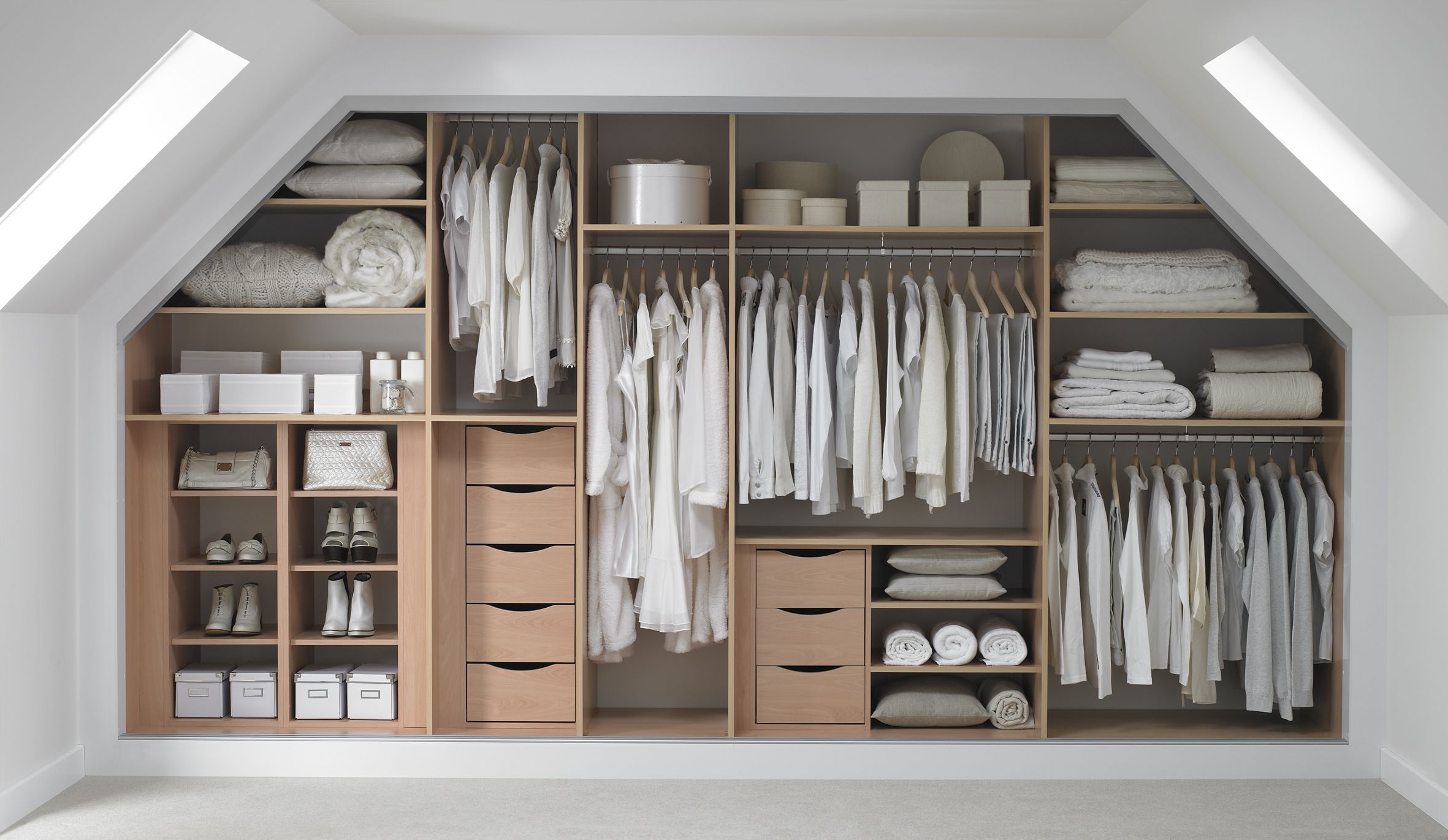Different types of fitted wardrobe interiors - Fitted bedroom wardrobe ideas