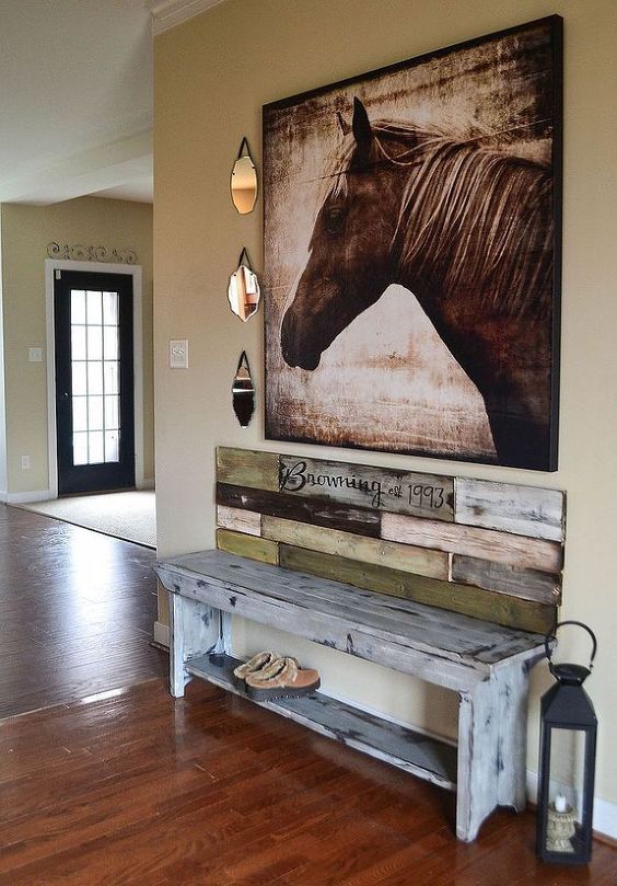 Cowboy Western Home Decor : Rustic Spot For Shoes Cowboy Western Style