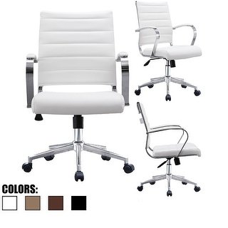 Buy White, Leather Office & Conference Room Chairs Online at Overstock |  Our Best Home Office Furniture Deals