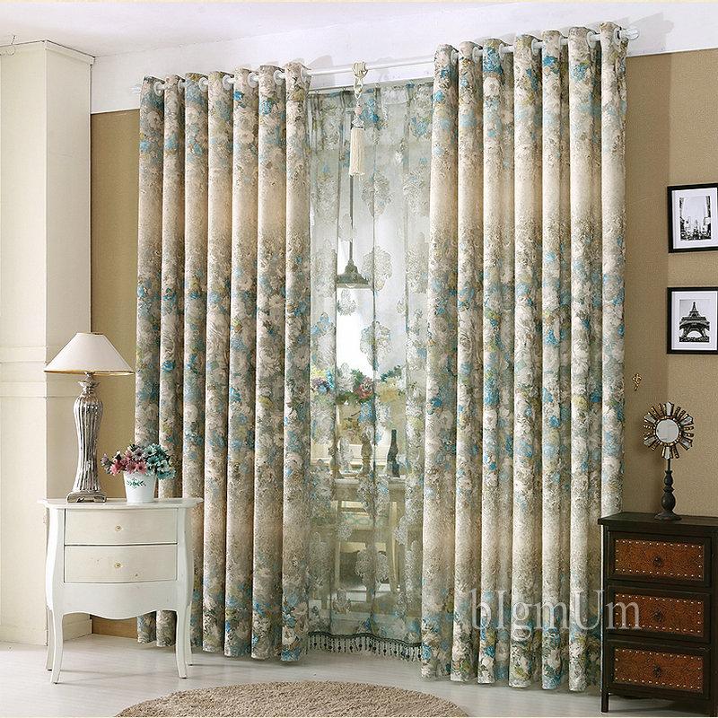 Luxury Window Curtains For Living Room/Bedroom / Hotel Printed & Jacquard  Flowers Drapes Blackout Window Treament From Bigmum, $19.48 | Traveller Location
