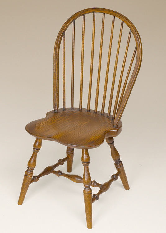 Oak Bow-Back Side Windsor Chair Image