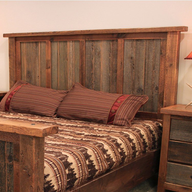 Wyoming Reclaimed Barn Wood Headboard. Tap to expand
