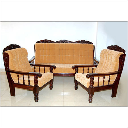 Luxury Wooden Sofa Set