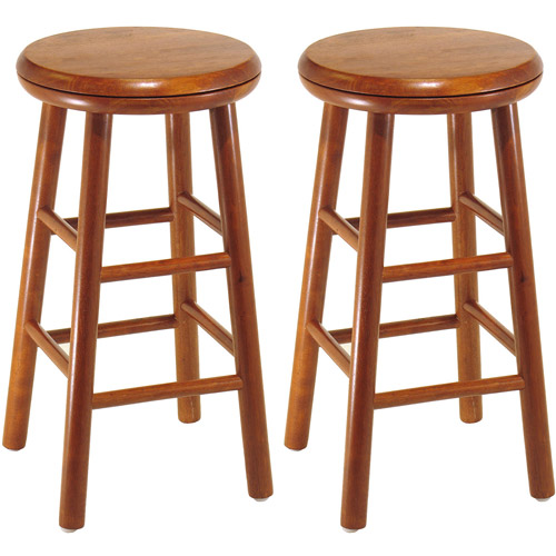 Winsome Wood Tabby 30” Beveled Seat Stools, 2-PC, Multiple Finishes -  Traveller Location