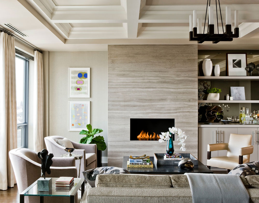 The-Bryant-Back-Bay-by-Elms-Interior-Design A living room with a fireplace and instructions for decorating